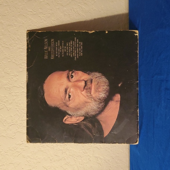 Willie Nelson Sings Kristofferson retro vtg vinyl record (damaged) - Picture 1 of 10